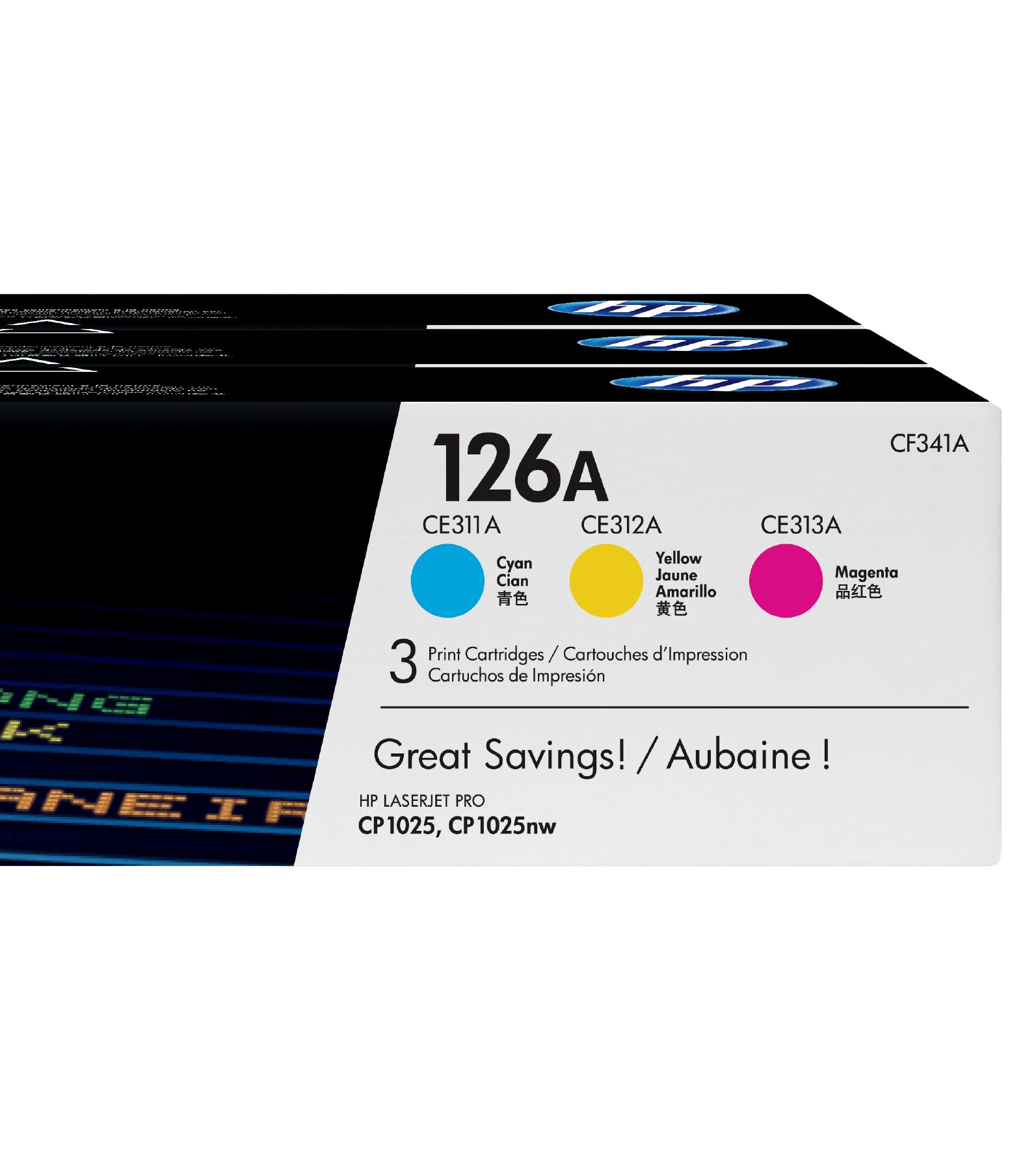 Tonercartridge HP CF341AM 126A 3 kleuren