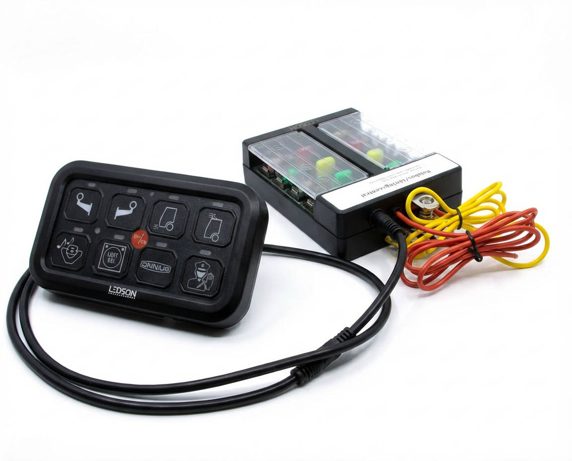 LEDSON COMMANDER GEN2 - RELAIS SCHAKELPANEEL - 8 UITGANGEN - BLUETOOTH / APP CONTROL / RGB