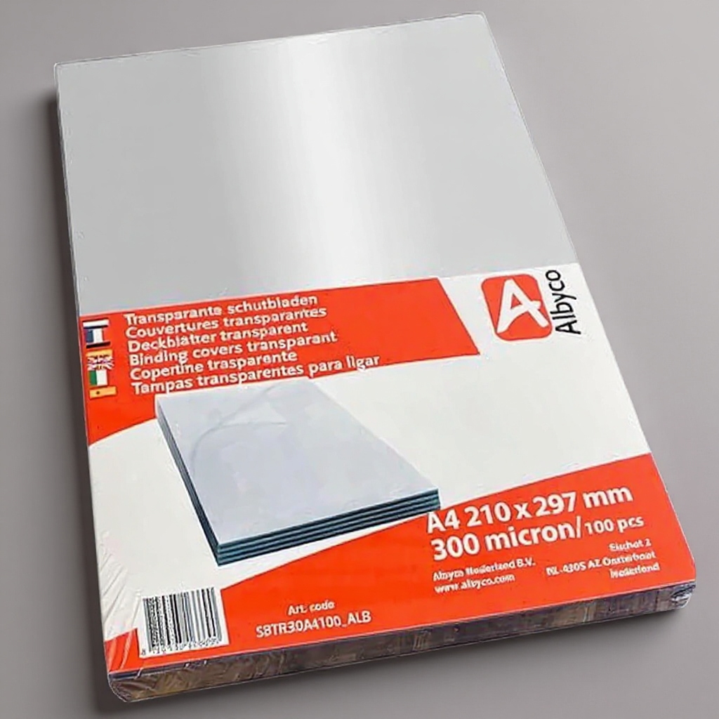 Albyco Transparante Bracte, A4 Glans, 300 Micron