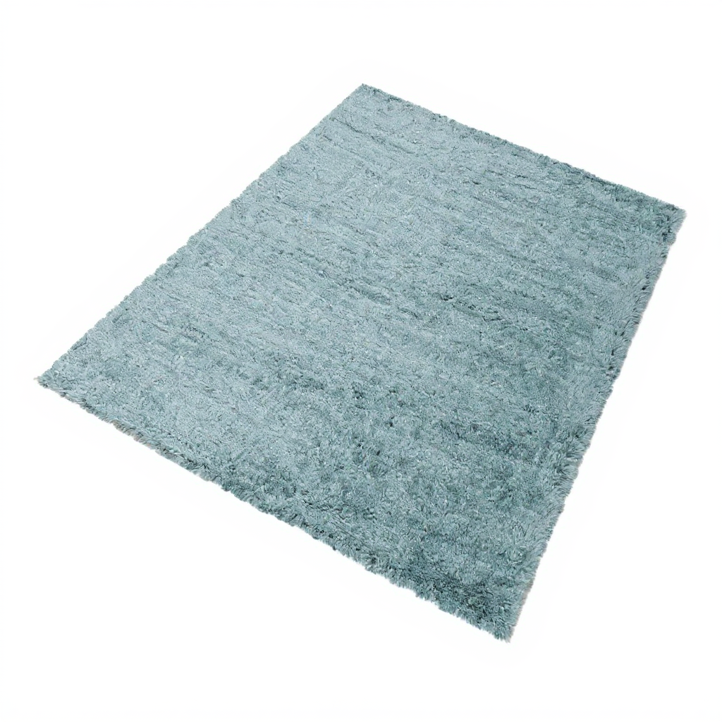 120x170 cm Stuk tapis Fluffy Shaggy 3500 blauw