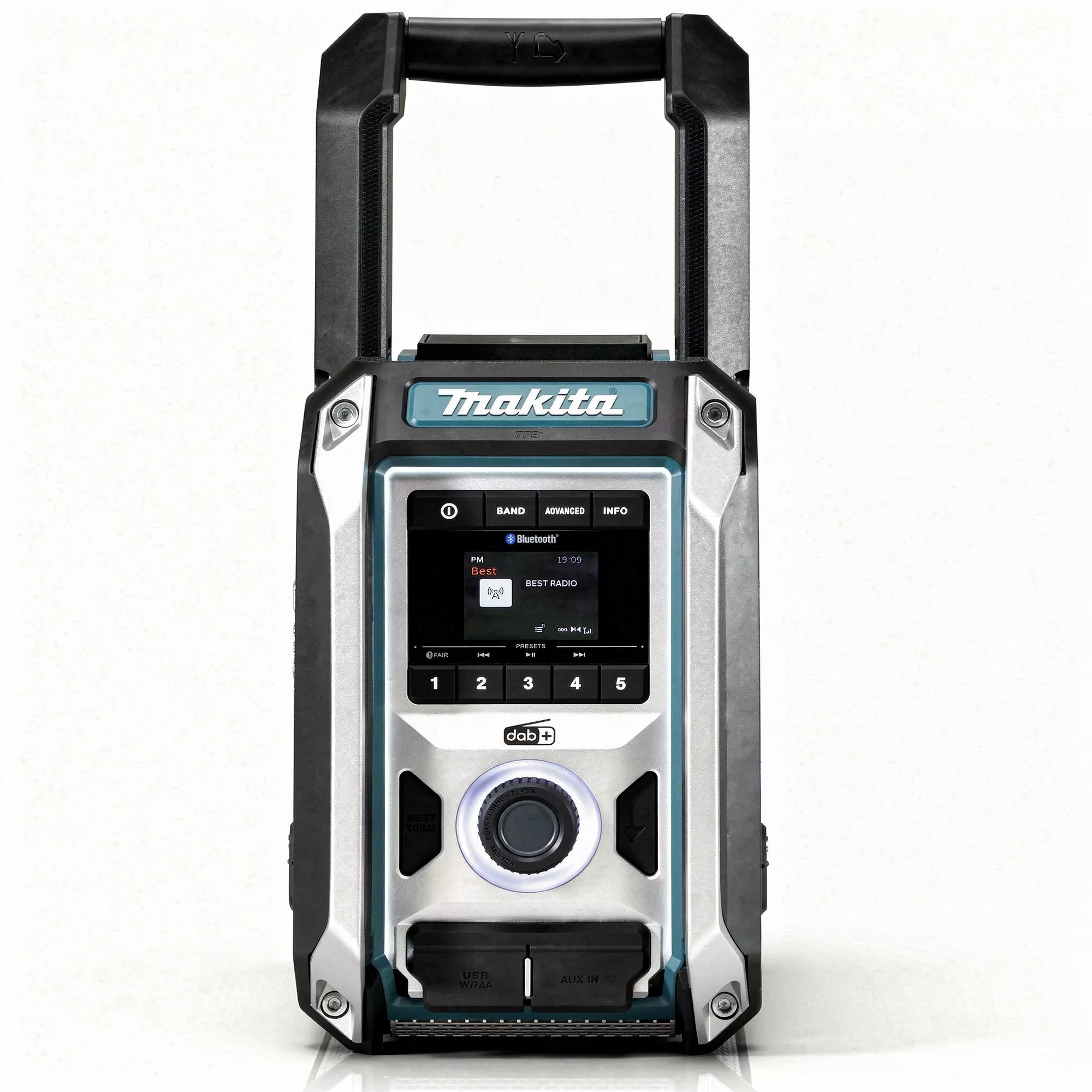 Makita Bouwradio – Robuuste DAB+/FM Radio met Bluetooth, AUX & USB