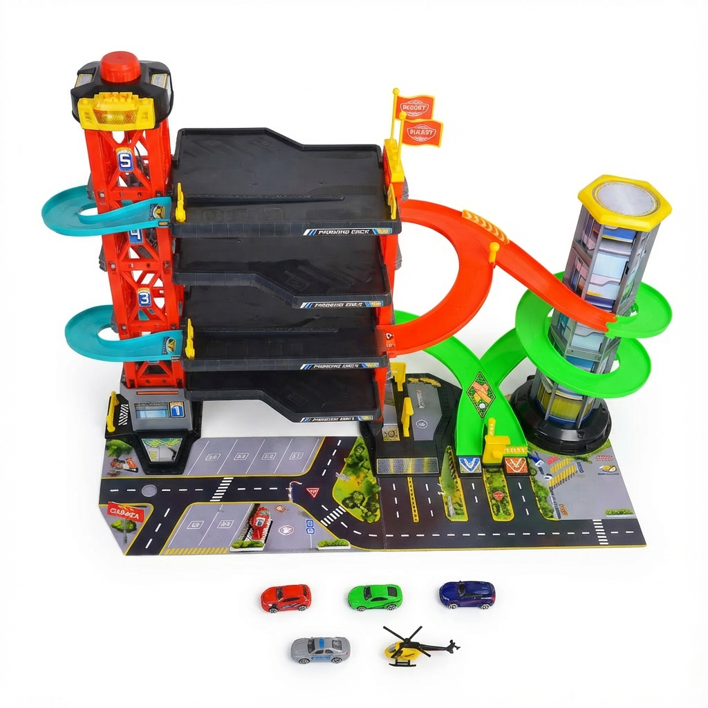 Dickie Toys Parkeergarage met Licht en Geluid