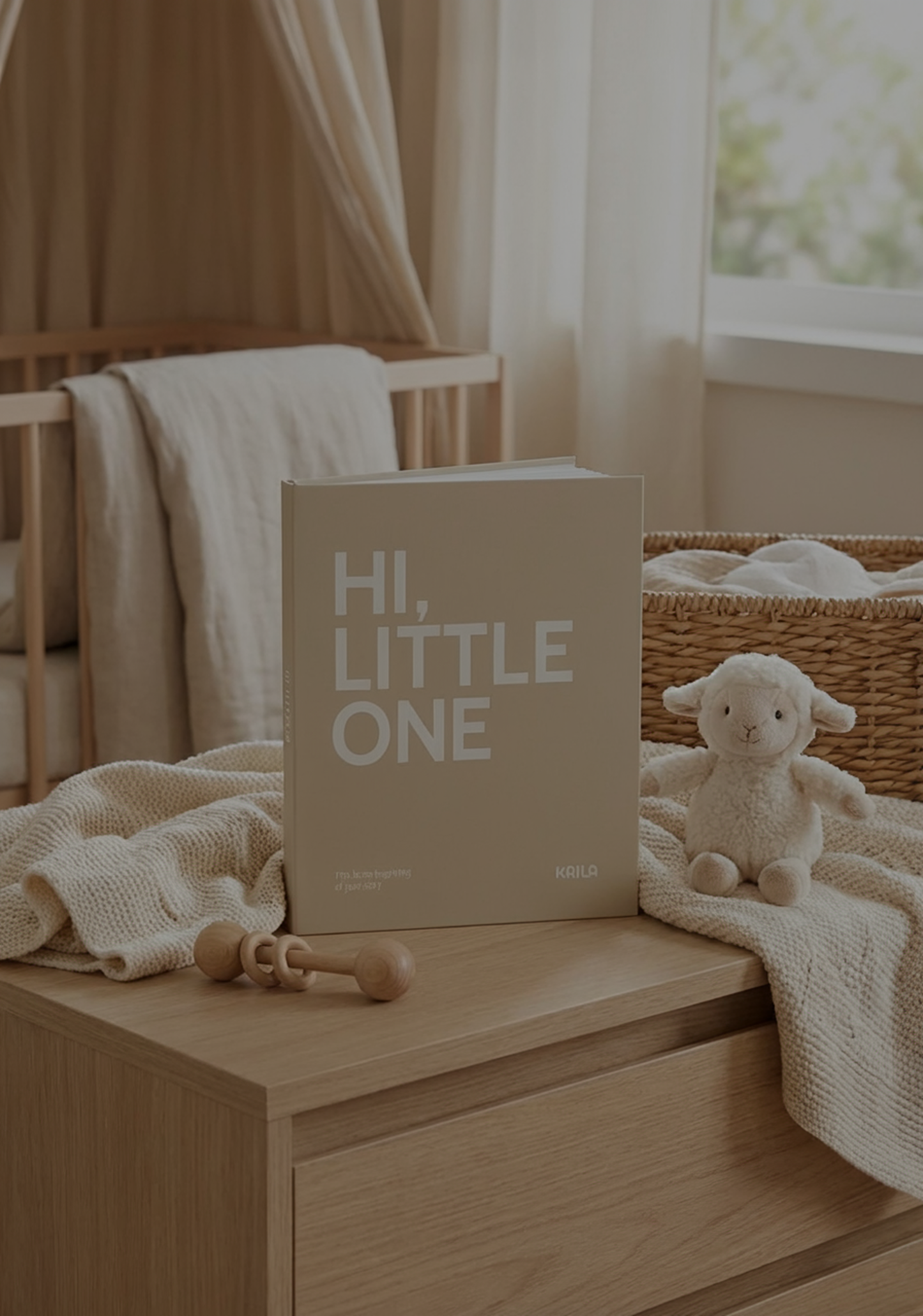 Kaila Hi Little One Grey Coffee Table Photo Album