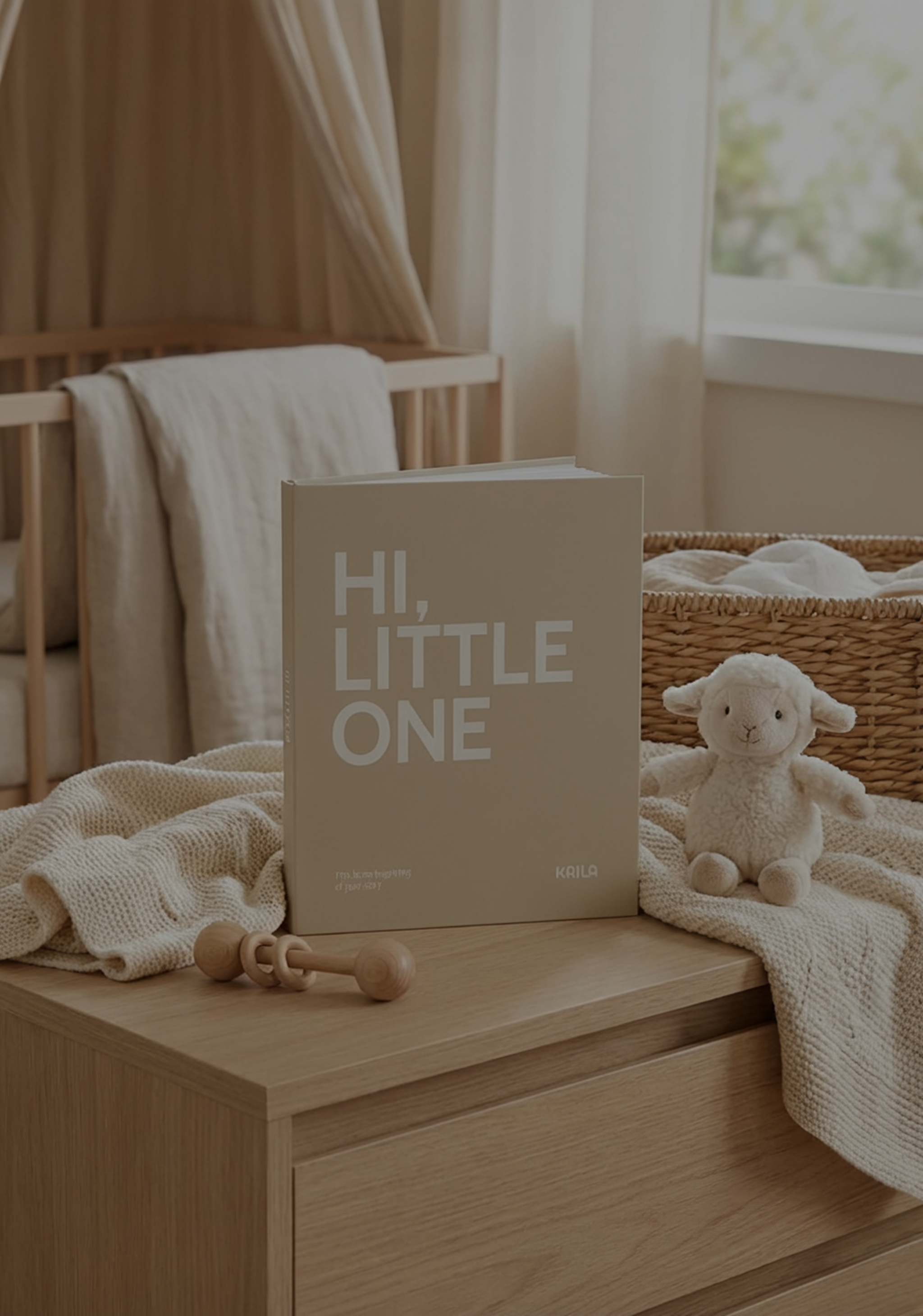 Kaila Hi Little One Grey Coffee Table Photo Album