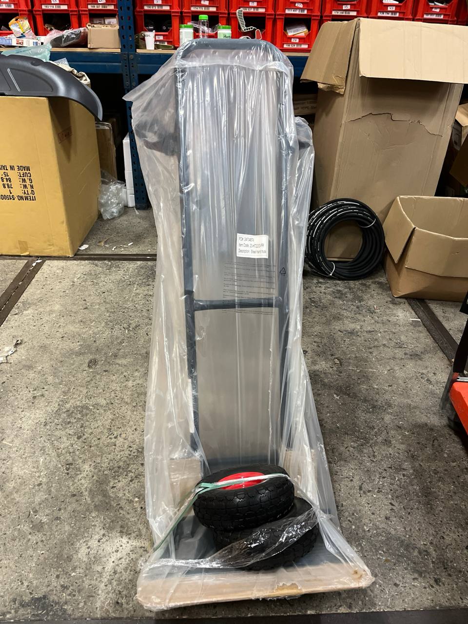 Diable transport acier constructie compacte pneus