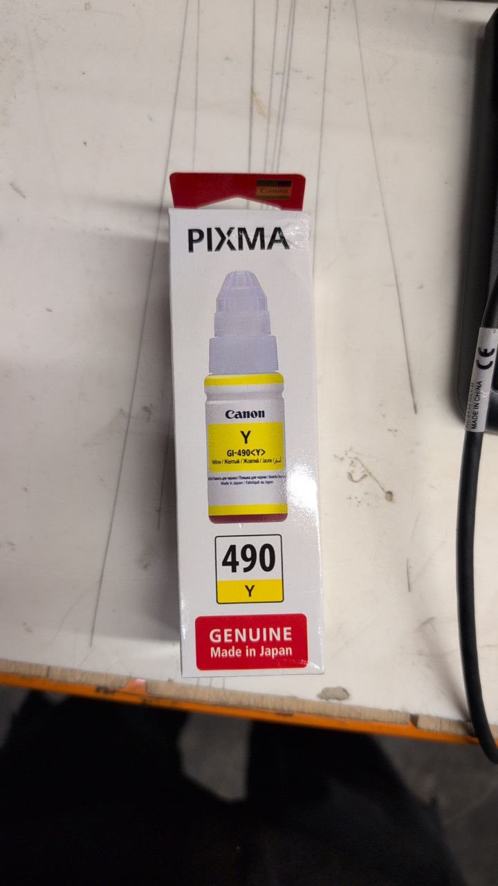 Canon pixma 490Y geel